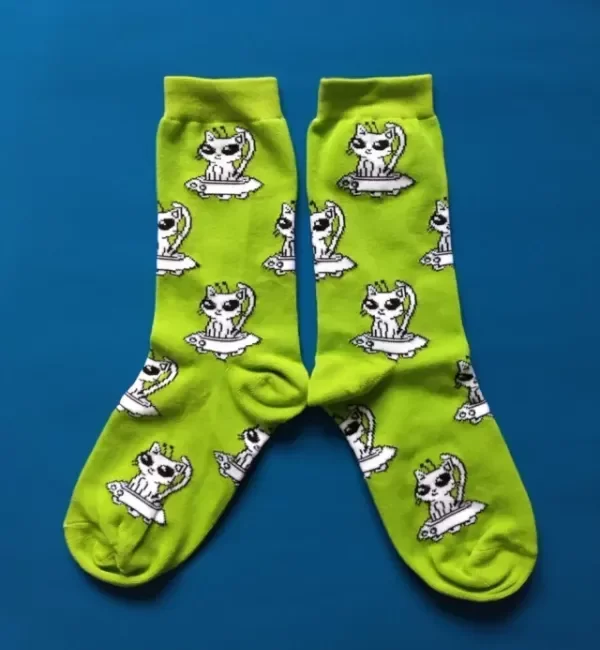 Producto - Medias Aliencat VERDE