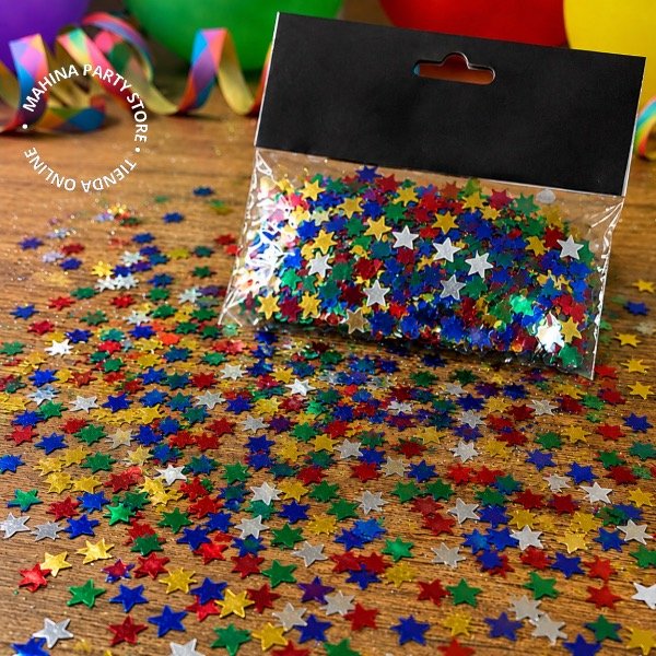 Producto - Confetti multicolor Estrellas.
