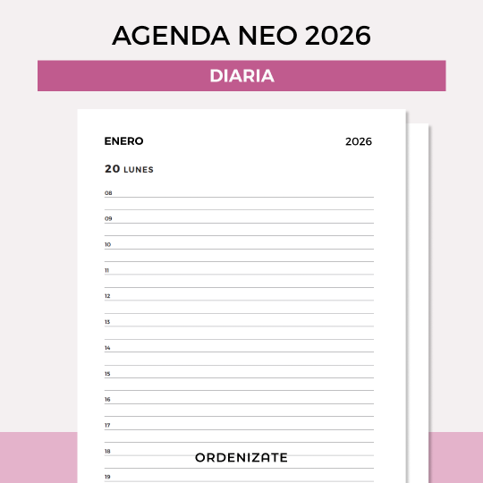 Producto - AGENDA NEO 2026 (diaria)