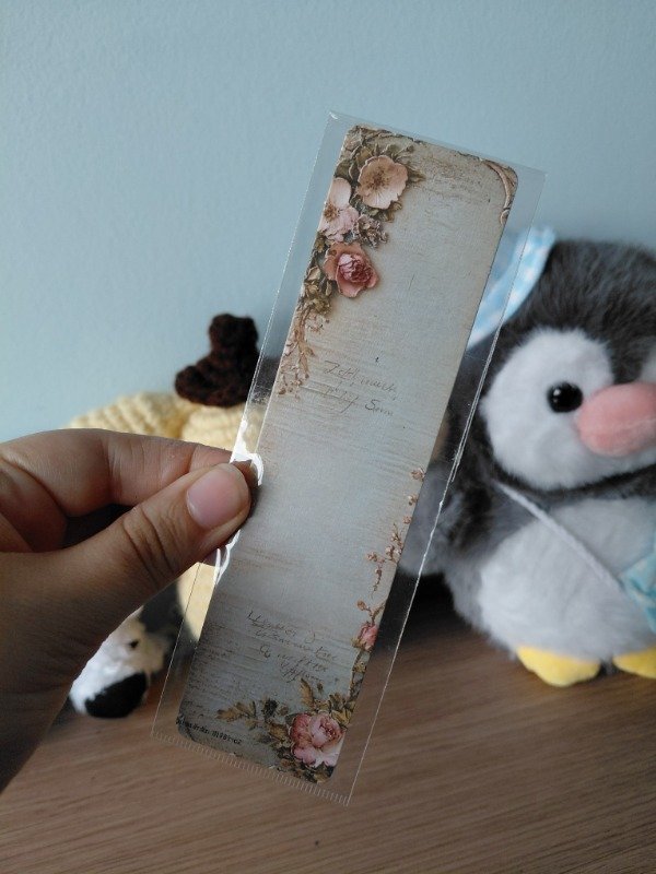 Producto - Señalador literario - Vintage con flores #016