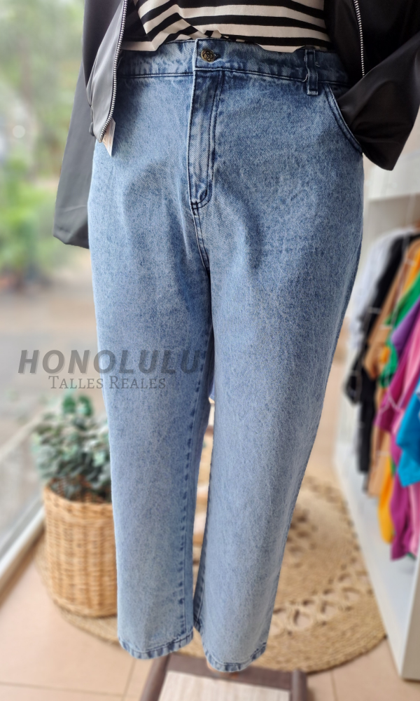 Producto - ULTIMO! Jean Mom Celeste Nevado