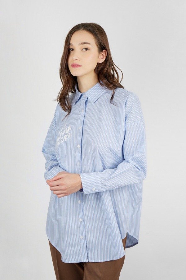 Producto - CAMISA M/L RAYADA ESTAMPA KEEP FASHION WEIRD