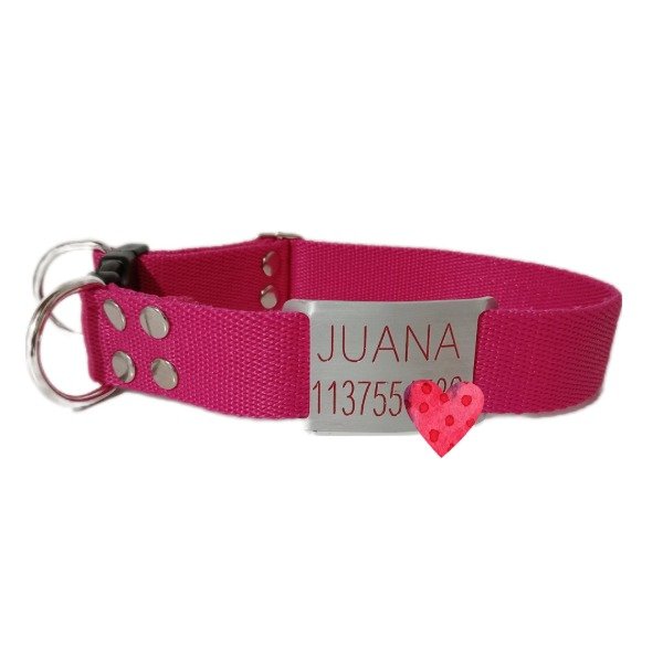Producto - 3 Collares HB - hebilla de acetato -regulable + 1 chapita pasante intercambiable
