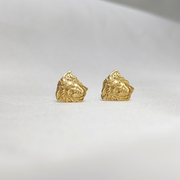 Producto - Aros Medusa Griega Oro 18kt - 1