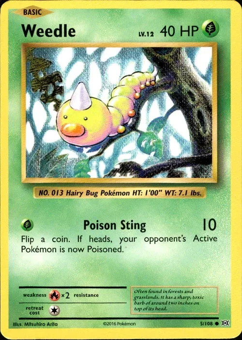 Producto - Weedle - 5/108 - Evolutions