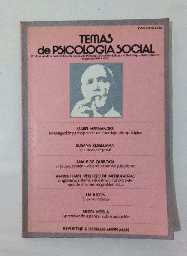 Producto - Temas de psicología social #11 - Diciembre 1990 - Kesselman P de Quiroga