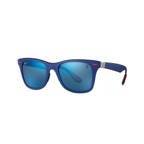 Producto - FERRARI-WAYFARER LITEFORCE AZUL ESPEJADO POLARIZADO PATILLA PUNTA ROJA
