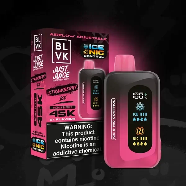 Producto - (POD DESCARTABLE) BLVK JUST JUICE 45K - STRAWBERRY ICE