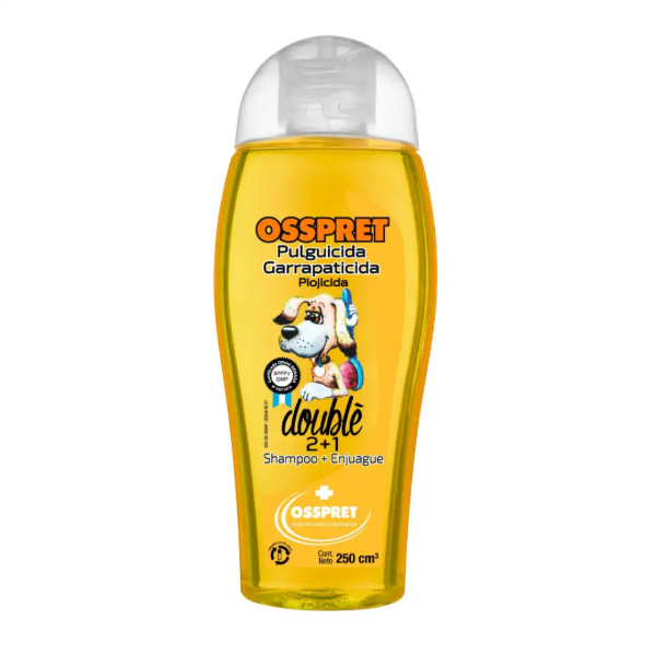 Producto - Osspret Shampoo Pulguicida Doble (con Enjuague) x 250 ml