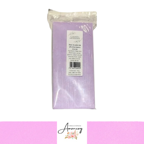 Producto - BARRA DE JABON DE GLICERINA COLOR VIOLETA