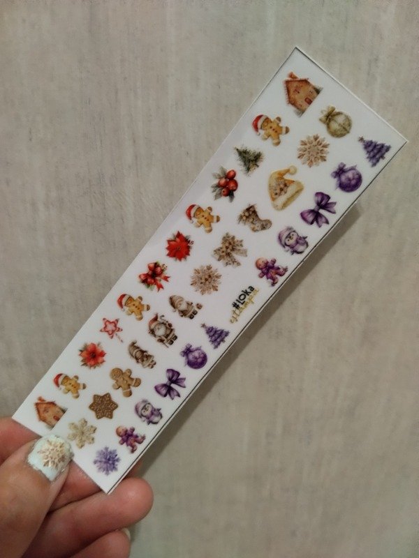 Producto - UV Nails 4x14cm Navidad #83