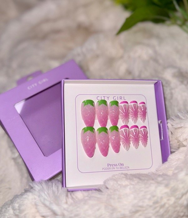 Producto - Press on frutillas City Girl