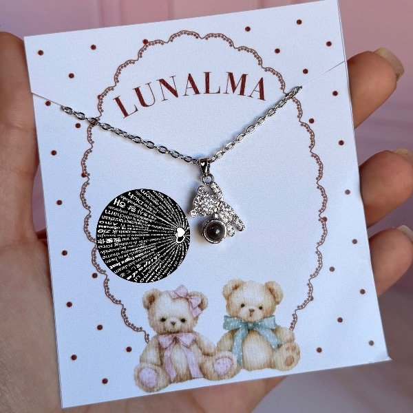 Producto - Collar: Teddy Te amo en 100 idiomas