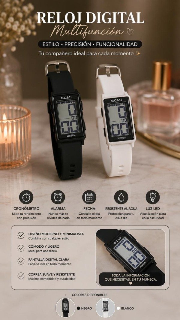 Producto - Reloj digital scmi