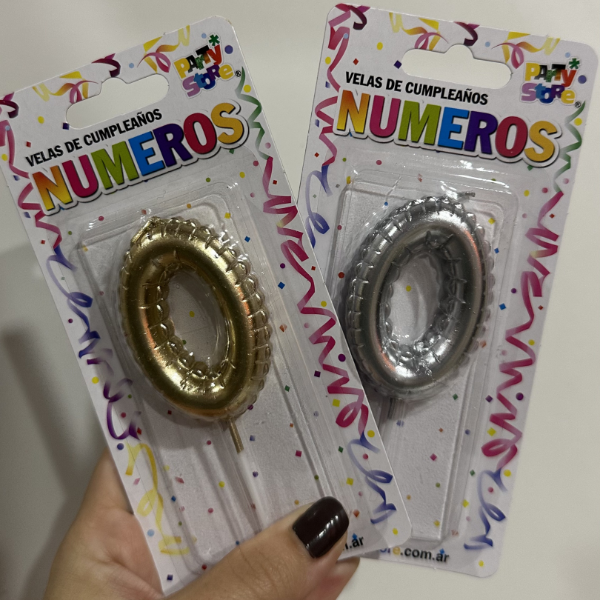Producto - NÚMEROS VELA GLOBO - ORO