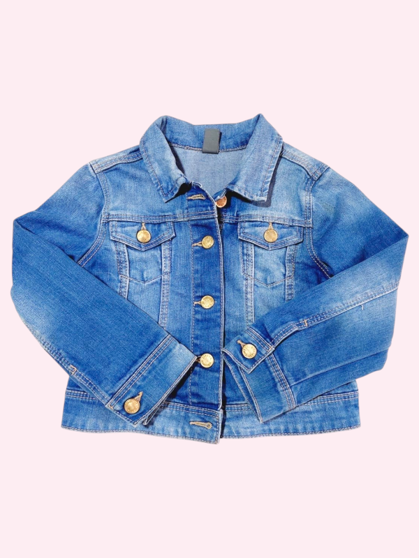Producto - Camperita de jean elastizada celeste Zara 4/5 años