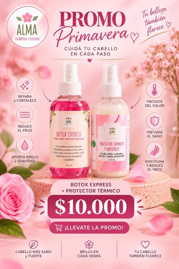 Producto - Combo Capilar botox y protector térmico
