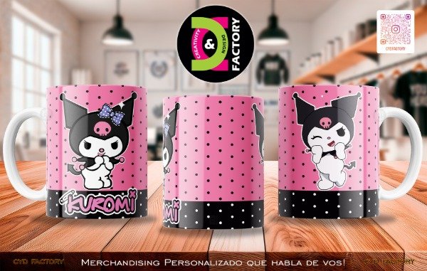 Producto - Taza Cartoon - Hello Kitty - Kuromi - TZ-RT-BL-11OZ-464-CTN-HK