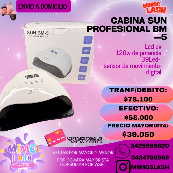 Producto - Cabina Sun BM-5 120w