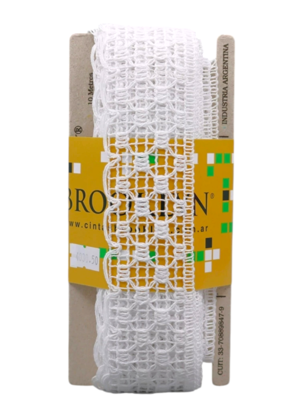 Producto - PUNTILLA ALGODÓN 50MM BLANCO