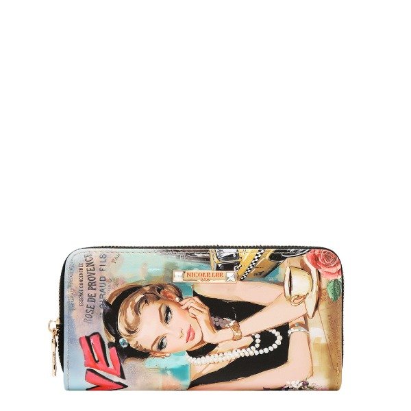 Producto - Set  Nicole Lee de 5 piezas Cartera, Bandolera Billetera Mini Neceser y Llavero - 13