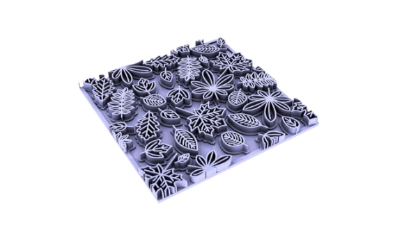 Producto - Sello Texturizador Hojas Otoño