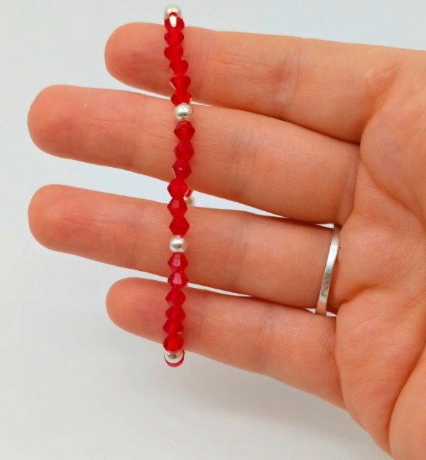 Producto - Pulsera Cristal Roja Elastizada