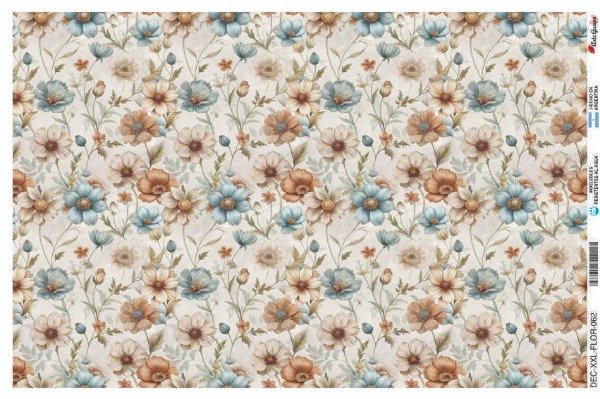 Producto - Láminas de Seda FLOR-062 (x5 un)