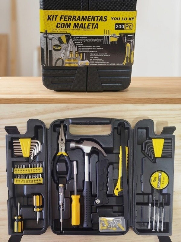 Producto - HE1618 KIT DE HERRAMIENTAS CON MALETA 200 PIEZAS