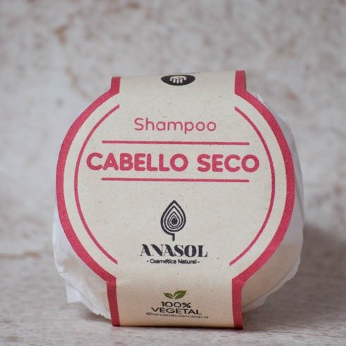 Producto - Shampoo Sólido Cabello Seco - 85 Gr - Anasol