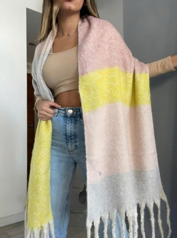 Producto - Bufandon nube yellow