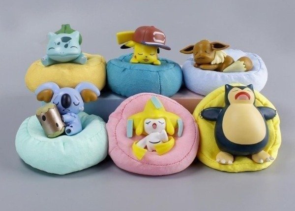 Producto - Figuras Gashapones - Durmiendo con Puff - Pokémon