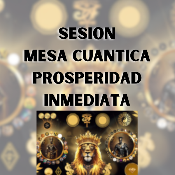 Producto - SESIÓN MESA PROSPERIDAD INMEDIATA