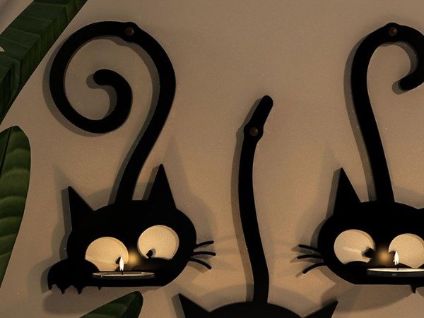 Producto - Molde porta vela colgante gatito