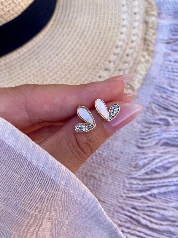 Producto - Pasantes Corazón irregular y strass  A.D