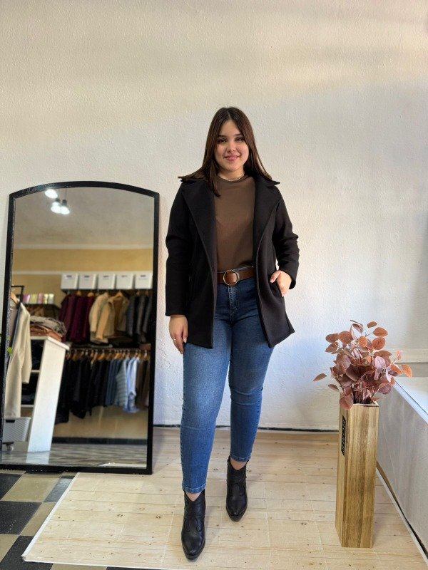 Producto - Saco paño negro