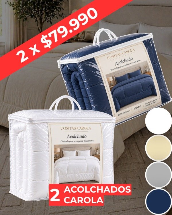Producto - PROMO - 2 ACOLCHADOS CAROLA