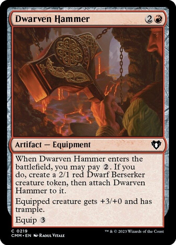 Producto - Dwarven Hammer #219  Commander Masters