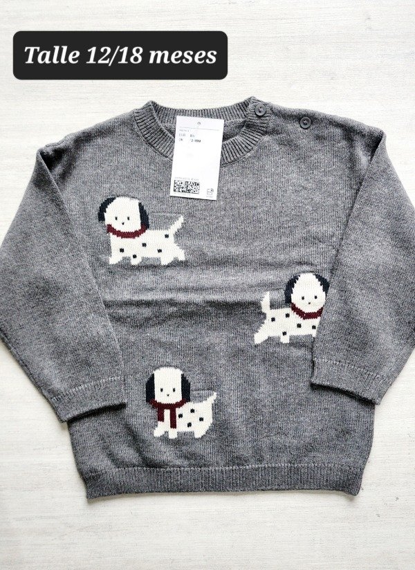 Producto - Sweater hilo HyM talle 12/18 meses perro - 1