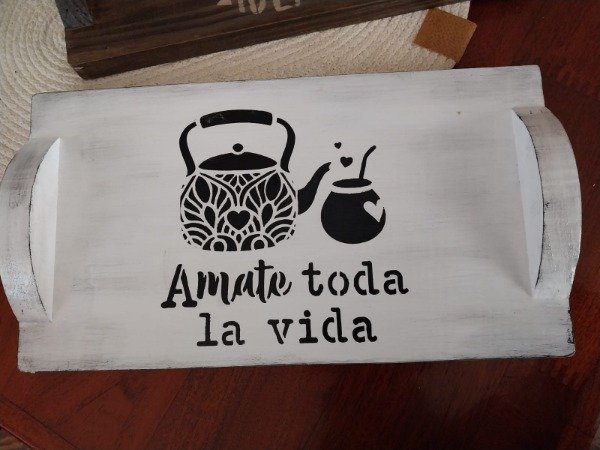Producto - Bandeja matera Amate toda la vida 20x35cm