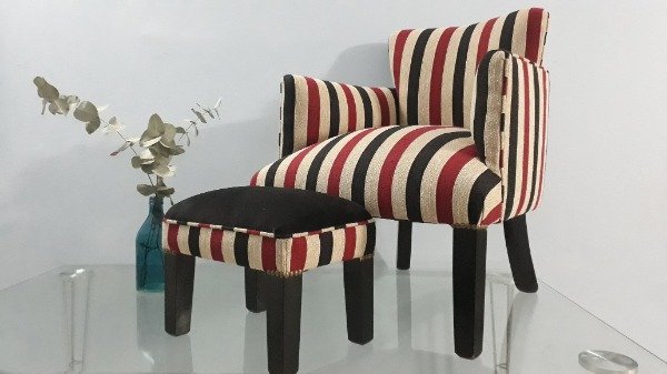 Producto - Matera con Apoya Brazos Coco Liso Diseño Esclusivo de harapos