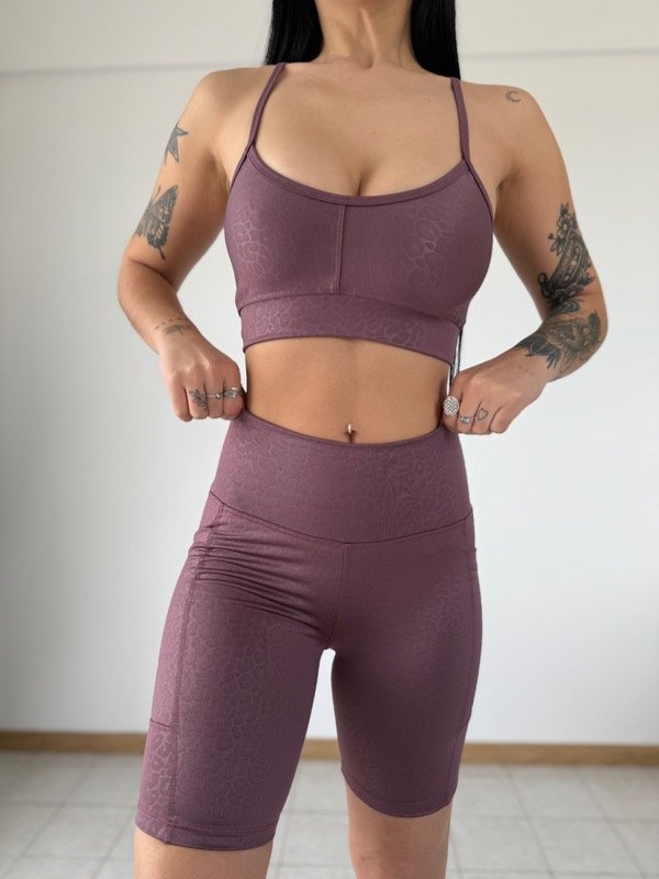 Producto - Biker cima morado gofrado