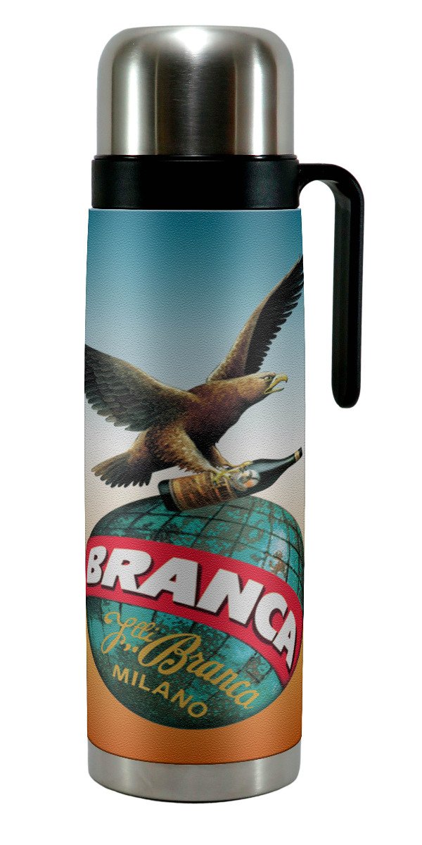 Producto - TERMO ACERO MEDIA MANIJA 1L ECOCUERO FERNET ANCA