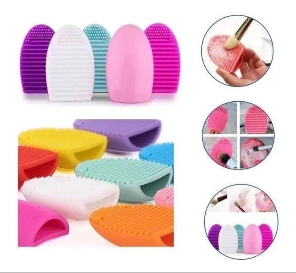 Producto - Limpiador Brochas Pinceles Brush Egg Limpia Brochas Color Violeta