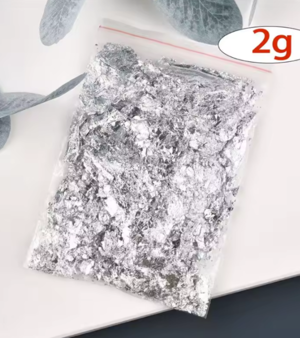 Producto - Bolsita de láminas plateadas 2 grs