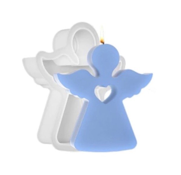 Producto - MOLDE SILICONA ANGEL CON CORAZÓN
