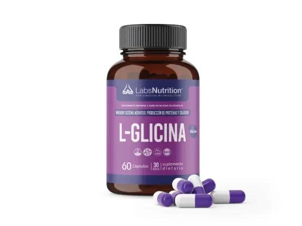 Producto - L-glicina - Formación De Proteínas Y Colágeno (60 Capsulas) - Labs Nutritión