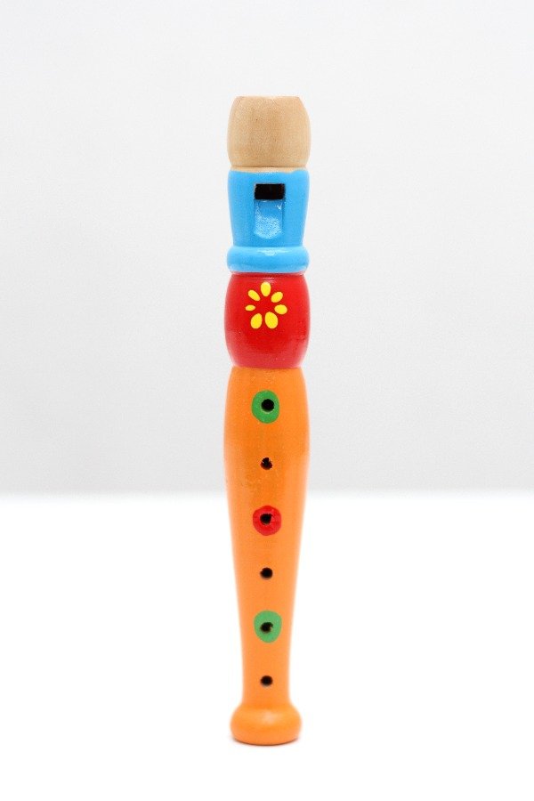 Producto - FLAUTA DE MADERA NARANJA