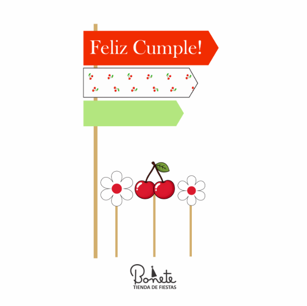 Producto - Cake topper CEREZAS