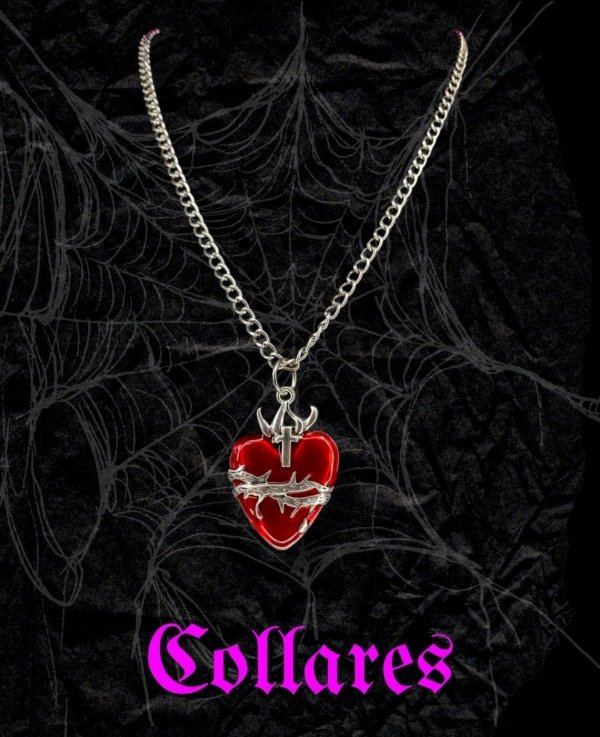 Producto - Collar corazon espinado